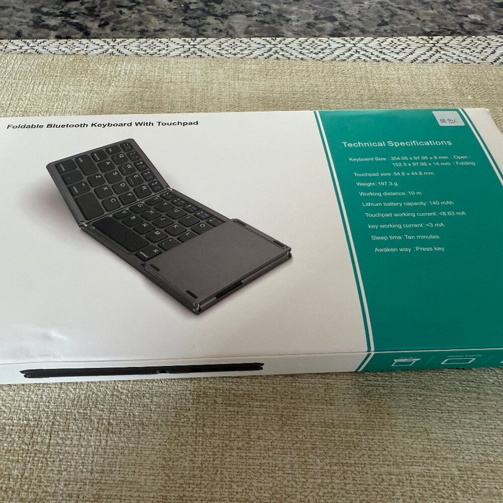 Fold-able Bluetooth Keyboard with Touchpad - Picture 4 of 4